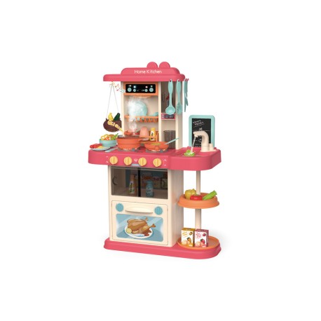 Cocinita Modern Kitchen Junior Con Vapor Agua Luz Sonido y 43 Accesorios – Rosa